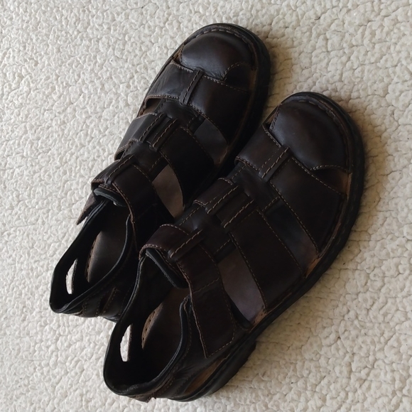 Joseph Seibel Brown Leather Fisherman's Sandals * U.S. 9 = EU 42 - Picture 4 of 11